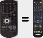 Comandament a distància substitut de Easy Player DVD Dual