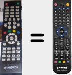 Comandament a distància substitut de TVL32HDBT001