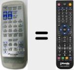 Comandament a dist&agrave;ncia substitut de AXD7224 (CU-XR056)