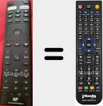 Comandament a dist&agrave;ncia substitut de CELED43SA220B7