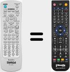 Comandament a distància substitut de DPV-5400X
