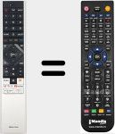 Comandament a dist&agrave;ncia substitut de ERF6Q64H