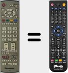Comandament a distància substitut de EUR7651030A