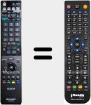 Comandament a distància substitut de Aquos (RRMCGA841WJSA)