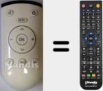 Comandament a distància substitut de YF2187R (720117145400)