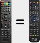 Comandament a distància substitut de DVB-PM1430212HCAT