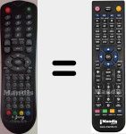 Comandament a dist&agrave;ncia substitut de I-DISPLAY9019