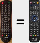 Comandament a dist&agrave;ncia substitut de Iled19 (ILED19SGB04)