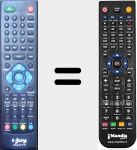 Comandament a distància substitut de Idisplay9119