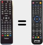 Comandament a distància substitut de Inter003