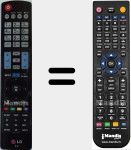 Comandament a distància substitut de AKB73756561