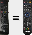Comandament a distància substitut de LEDTV492 MKII