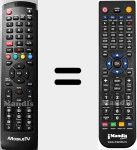 Comandament a dist&agrave;ncia substitut de VISION19DVD-1