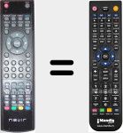 Comandament a dist&agrave;ncia substitut de NVR5076TTG22