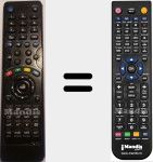 Comandament a distància substitut de Nordmende (VST-DTV)