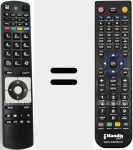 Comandament a distància substitut de RC5116 (23109835)