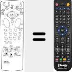 Comandament a dist&agrave;ncia substitut de RC8X03NX