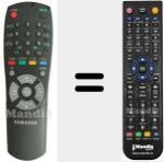 Comandament a dist&agrave;ncia substitut de AA5900116A