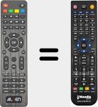 Comandament a distància substitut de Fransat (Satmatic-HD)