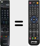 Comandament a distància substitut de GA 906 WJSA (RRMCGA906WJSA)