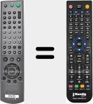 Comandament a dist&agrave;ncia substitut de RMT-D146P (147721211)