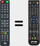 Comandament a dist&agrave;ncia substitut de K24DLT7F