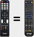 Comandament a dist&agrave;ncia substitut de TTE-32U4004K