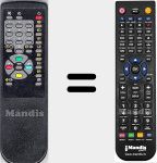 Comandament a dist&agrave;ncia substitut de D14RKD5