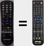 Comandament a dist&agrave;ncia substitut de RC1055 (20405733)