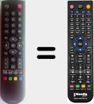 Comandament a distància substitut de RC2000E01 (04TCLTEL0222)