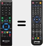 Comandament a dist&agrave;ncia substitut de Icube2700