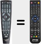 Comandament a dist&agrave;ncia substitut de AVR 5000