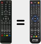 Comandament a distància substitut de TVD-224 LED MP 01