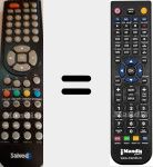Comandament a distància substitut de led-1124 HDTV GR (led-1124)