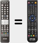 Comandament a distància substitut de Titan1010HDTV
