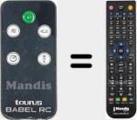 Comandament a distància substitut de TF1004R-E (Babel RC)