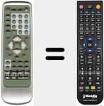 Comandament a distància substitut de DVD 218 SD