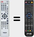 Comandament a dist&agrave;ncia substitut de DVH5100X