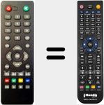 Comandament a distància substitut de DIGI 100 HD