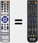 Comandament a distància substitut de FBPVR 135 S