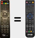 Comandament a distància substitut de MAX-S 123 HD