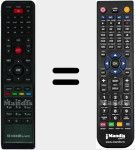 Comandament a distància substitut de HD800SEPLUS