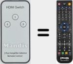 Comandament a distància substitut de 3 Port Amplifier Selector (HDMI Switch)