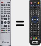 Comandament a distància substitut de HCX6000 CHD MP