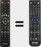 Comandament a dist&agrave;ncia substitut de IRCU-DVTCIP-A