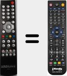 Comandament a distància substitut de KR 8600-S TWINPVR