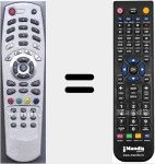 Comandament a distància substitut de TP014