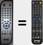 Comandament a dist&agrave;ncia substitut de DHT31NRS