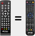 Comandament a distància substitut de ORT8910