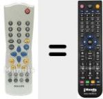 Comandament a dist&agrave;ncia substitut de RC 283207 / 01 (313922885970)